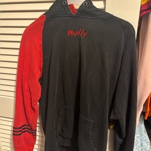 Limited Edition Black and Red Mully Hoodie